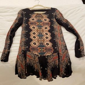 Free People Long Sleeved Tent Dress